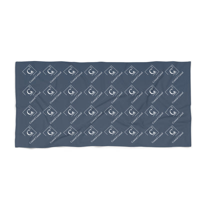 Coastal Casual Logo Beach Towel | Dark