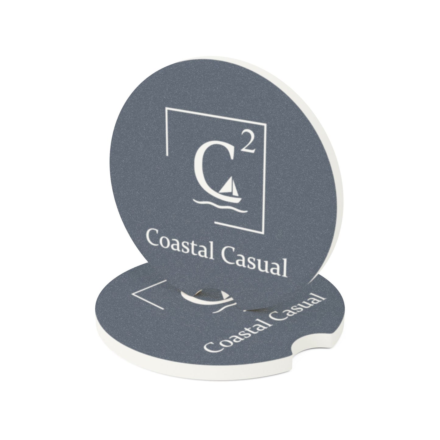 Car Coaster — Coastal Casual Soapstone Beverage Holder