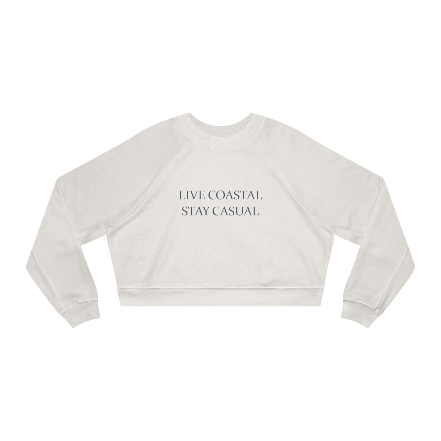 Live Coastal Stay Casual Cropped Pullover