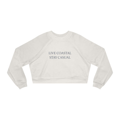 Live Coastal Stay Casual Cropped Pullover