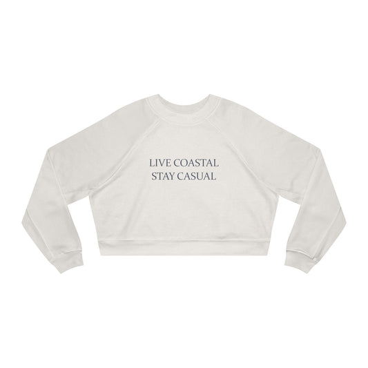 Live Coastal Stay Casual Cropped Pullover