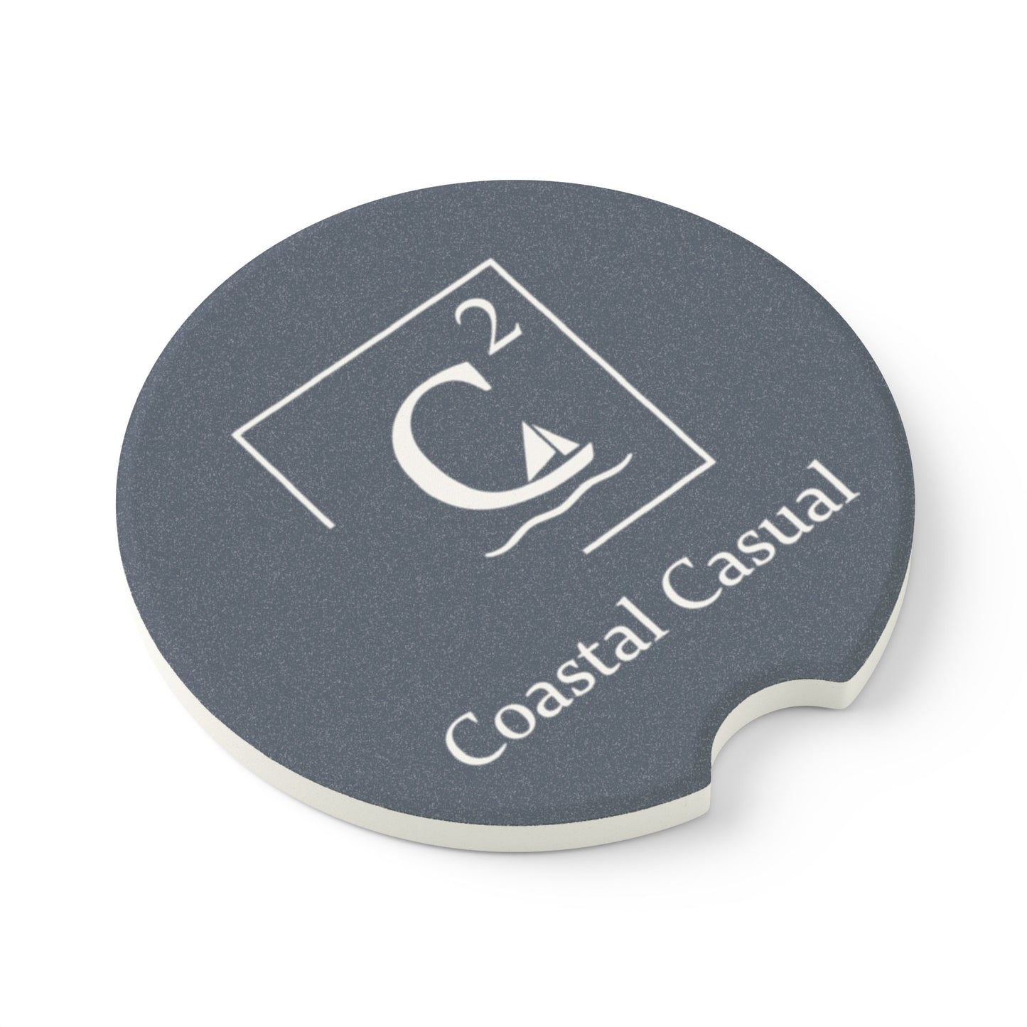 Car Coaster — Coastal Casual Soapstone Beverage Holder