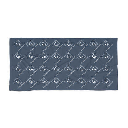 Coastal Casual Logo Beach Towel | Dark
