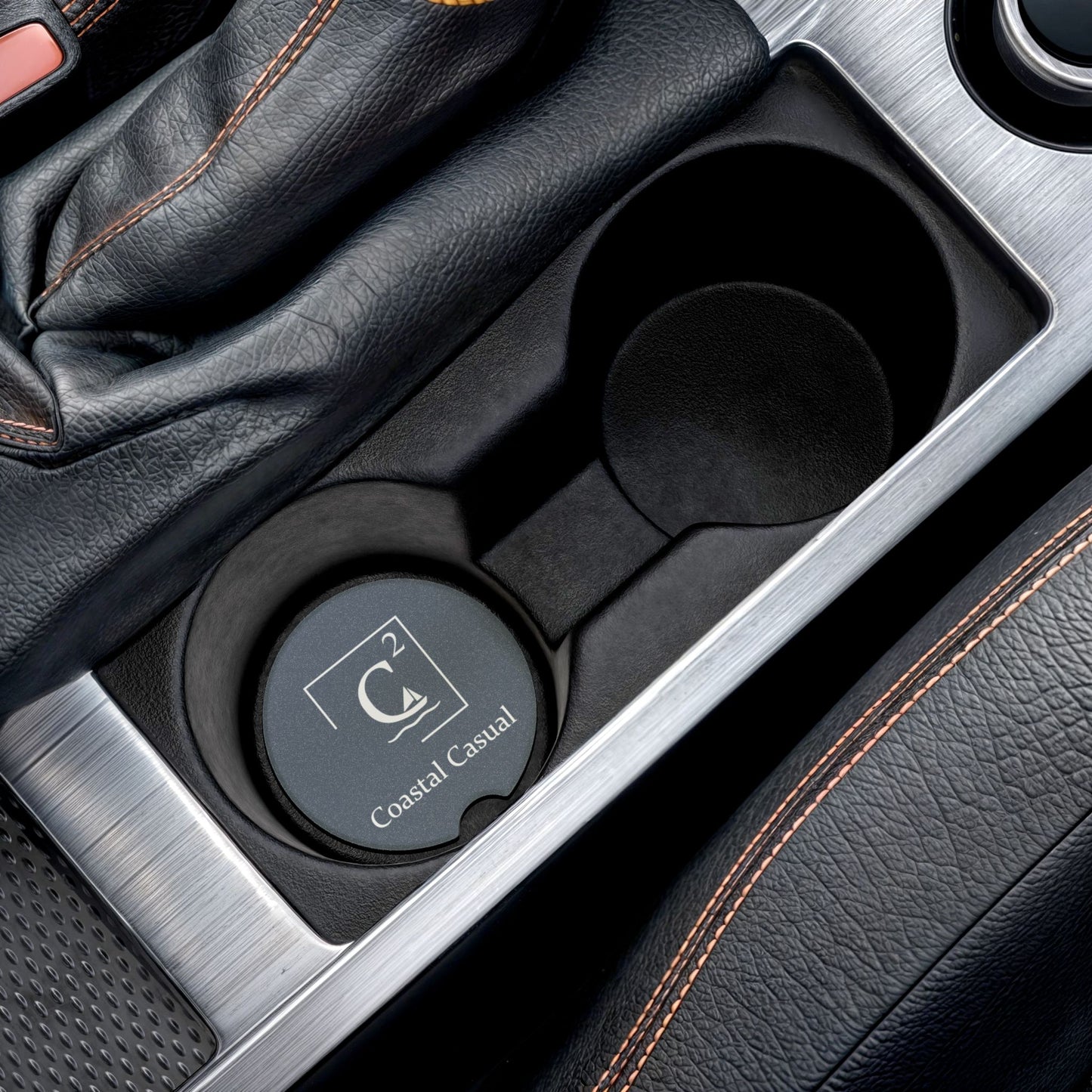 Car Coaster — Coastal Casual Soapstone Beverage Holder