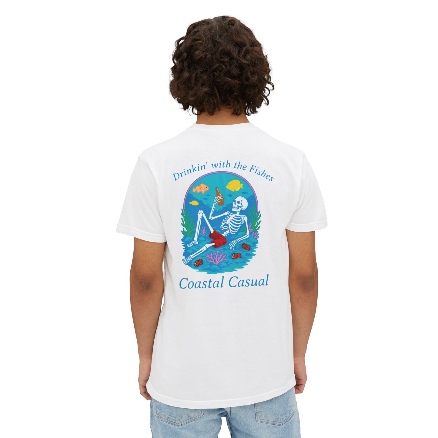 "Drinkin' with the Fishes" Skeleton Tee